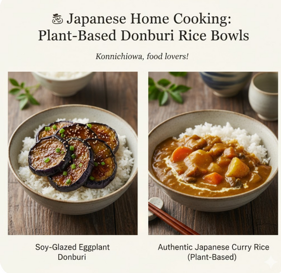 Plant-Based Donburi Rice Bowls