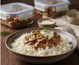 Easy Beef Stroganoff Meal Prep