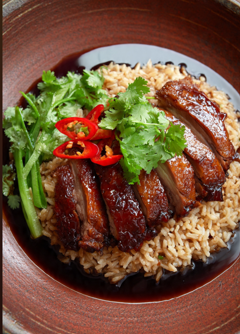Chinese Braised Duck With Yam Rice