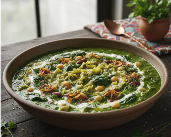 Persian Masterclass: Mixed Herbs, Beans, and Noodles