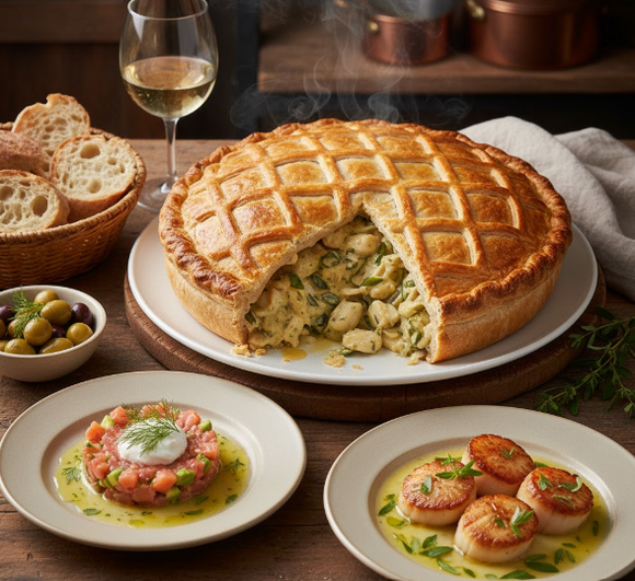 French Classic Cuisine: The Art of French Seafood Pie